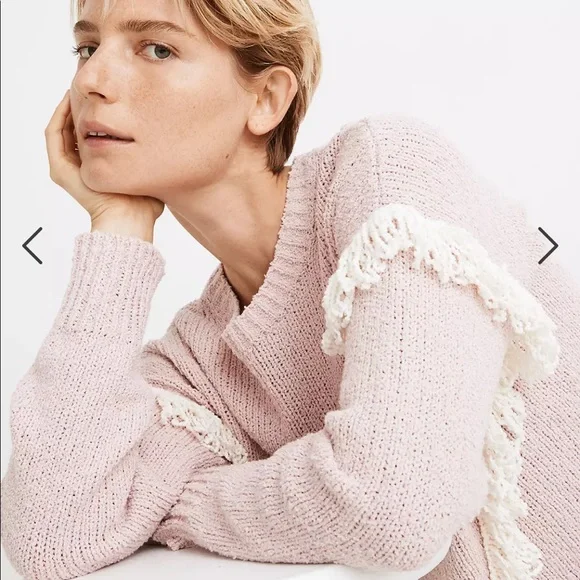 NWT Madewell XS Montford Fringe Pullover Sweater - Picture 7 of 7